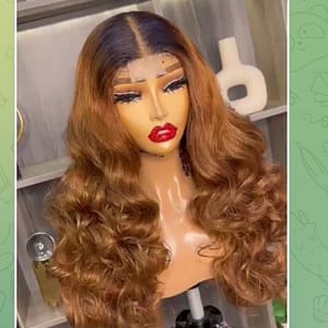 B10, Blend Gold bounce Wig.