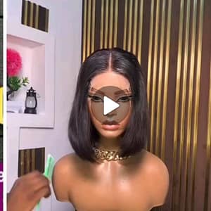 B5, 💯 human hair, full closure bob 10"