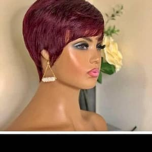 B3, 💯 HUMAN HAIR WINE SKUL CAP.