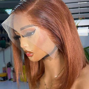 B12, 💯 human hair. colour 4 bob wig.10"