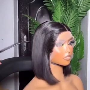 B46, 💯 HUMAN T FRONTAL BOB. 10"