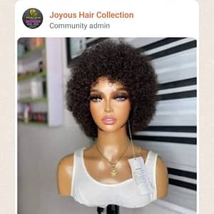 B62. AFRO HUMAN HAIR WIG.