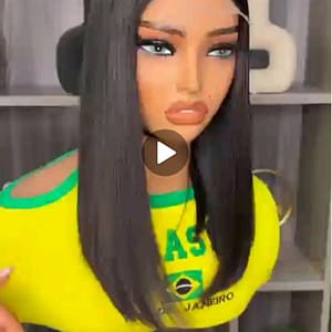 .D5.  Full closure bob wig 14 inches 💯 human hair.
