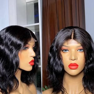 C35, short body wave wig.
human hair.